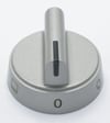 Knopf für Amica Ofen 9070458 Silber Drehknopf