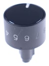 Drehknopf für Amica Ofen 9083864 schwarz, 38mm